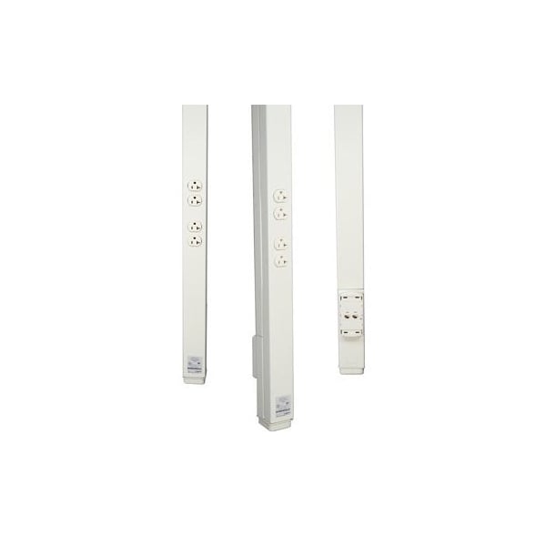 Wiremold Service Pole, 2-5/16in., Steel - 25DTP4ACT