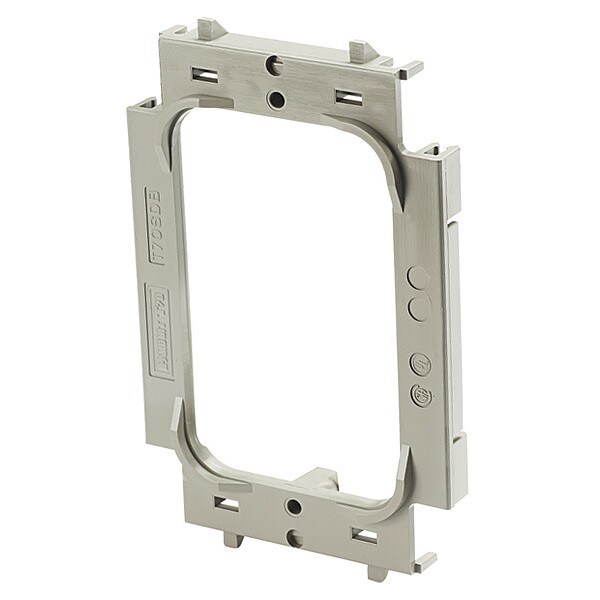 Panduit Bracket, Screw-On, Gry, 1-Gang, PK10 - T70SDB-X