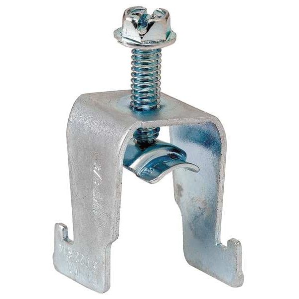 Eaton B-Line Clamp, Conduit; EMT; Strut Use, 3/8 in, Steel, Galvanized - B1506S