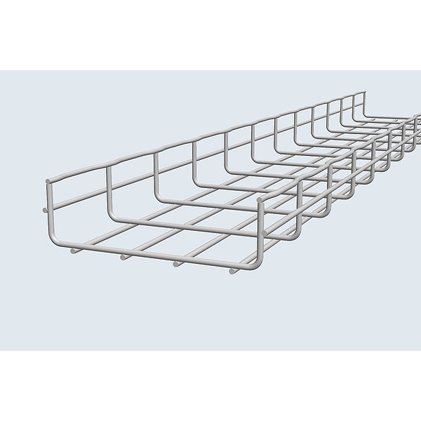 Cablofil Wire Mesh Cable Tray, 95 lb Capacity, Steel, Zinc Plated - CF54/600EZ