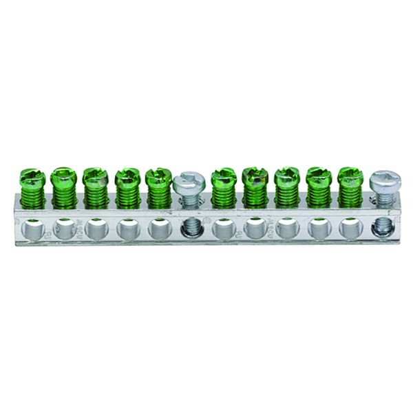 Eaton Terminal Ground Bar + (1) 2/0 Lug - Ch/b - GBKP2120