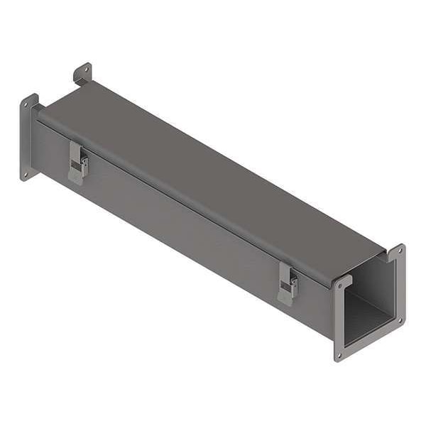Nvent Hoffman Straight Section Wireway, 12 Rating, Steel, Powder Coated - F44L24