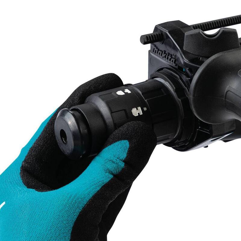 Kit de martillo rotativo inalámbrico sin escobillas Makita de 40 voltios máximo XGT, 1-3/16 pulg. con mandril intercambiable capaz de AWS (4.0Ah) - GRH09M1