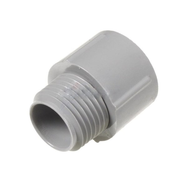 American Imaginations Conduit Fitting Adapter, Plastic, Gray - AI-36576