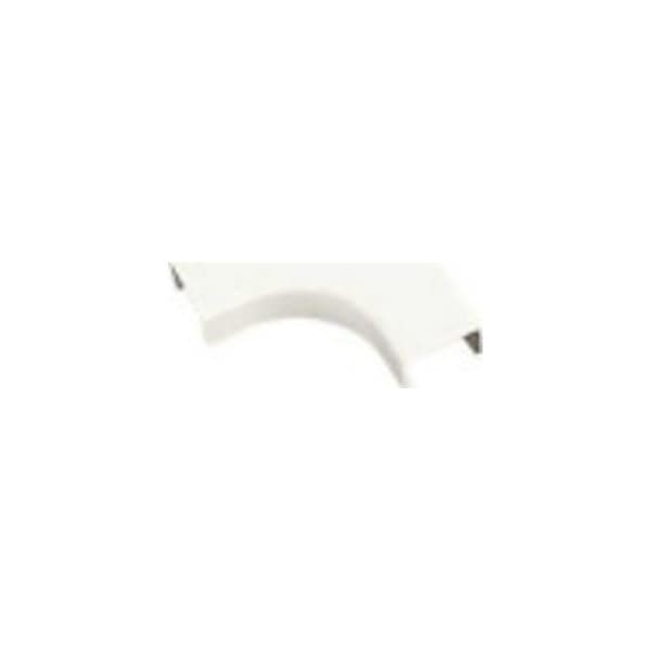 Panduit 90 Deg Flat Elbow Raceway, RAF Series, 1 Channel, 2.58 in W, 0.64 in H, 2.58 in L, White - RAFC5IW-X
