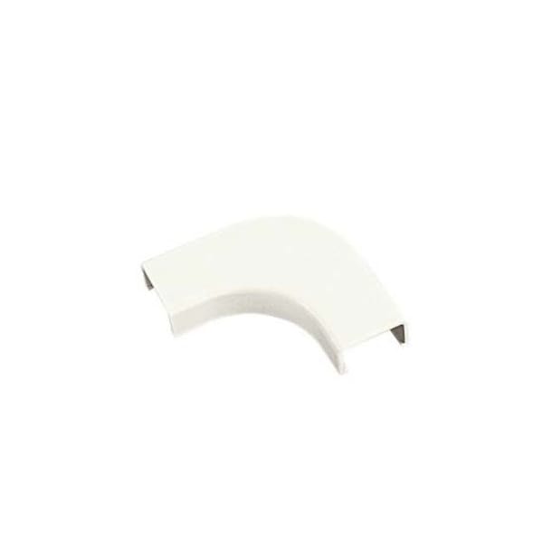 Panduit 90 Deg Flat Elbow Raceway, RAF Series, 1 Channel, 2.58 in W, 0.64 in H, 2.58 in L, White - RAFC5IW-X