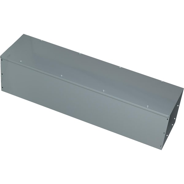 Square D Wireway, Square-Duct, 12 inch by 12 inch, 4 feet long, hinged cover, N1 paint, NEMA 1 - LDB124