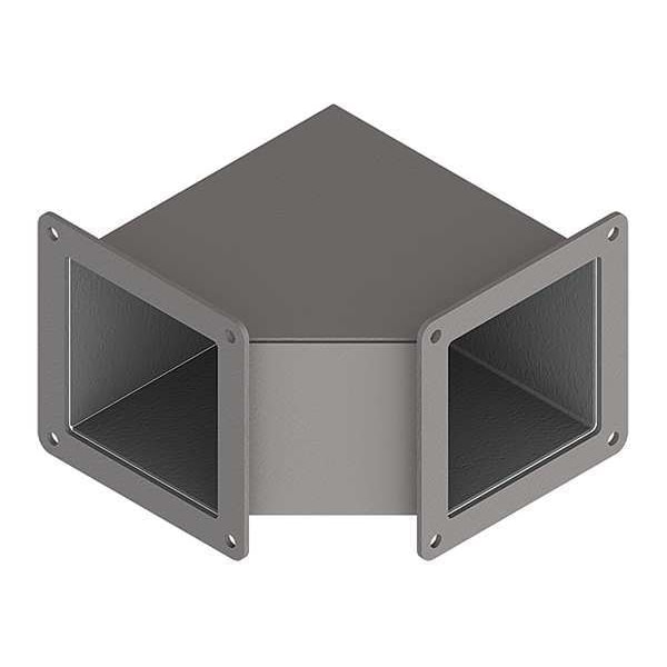 Nvent Hoffman Wireway 90 Degree Elbow, 12 Type, NEMA 12 Rating, Steel, Painted - F22WE90