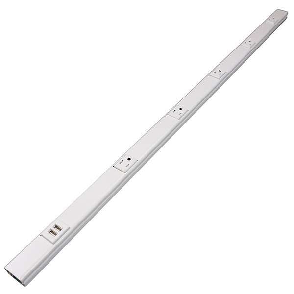 Legrand Prewired Raceway, 2000USB Series, 3 ft L, Ivory - V20GB306TRUSB