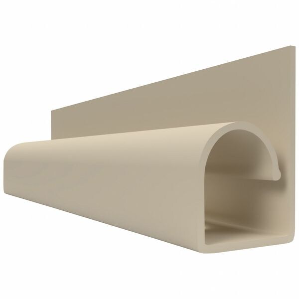 Electriduct Cover Plate Raceway, SR-ED Series, 2 Channel, 7/8 in W, 1-3/4 in H, 59 in L, Ivory - SR-ED-H-SM-IV