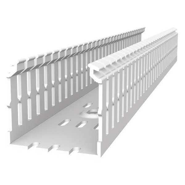 Abb Wiring Duct, Narrow Slot Wall, Wht, 6 ft. L - TYD4X4NPW6