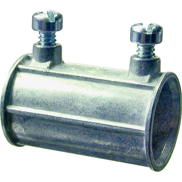 Halex EMT Coupling, 3/4 in, Set Screw, Die Cast Zinc - 23222