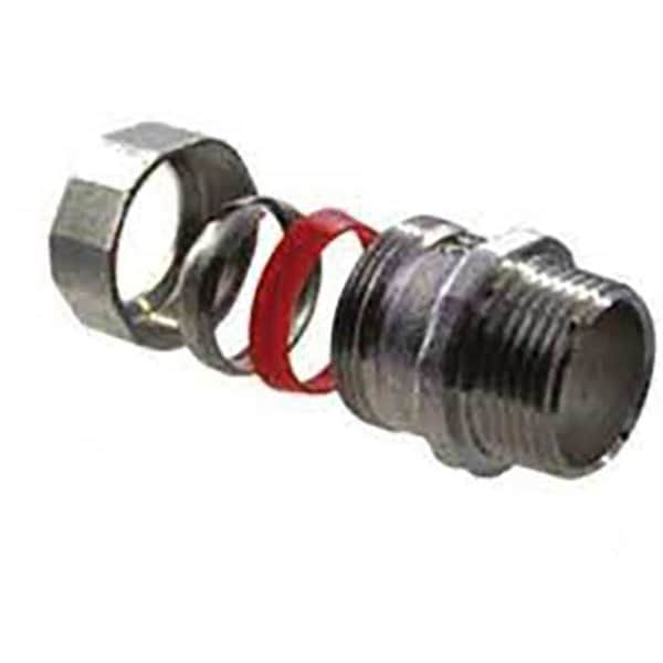 Calbrite EMT Grounding Connector, 3 in, Threaded, 316 Stainless Steel, Painted - S23000MC00
