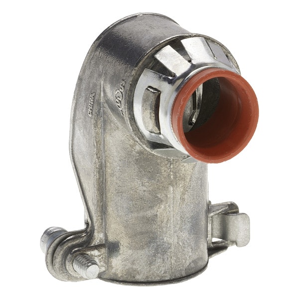 Bridgeport Fittings Flexible MC Connector, 1/2 in, Push-On, Die Cast Zinc - 851ASP