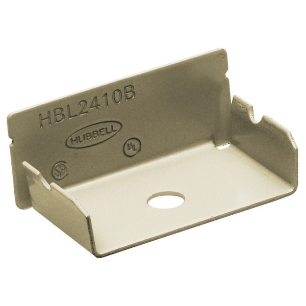 Hubbell Wiring Device-Kellems Metal Raceway, End Fitting, Blank, Ivory - HBL2410BIV