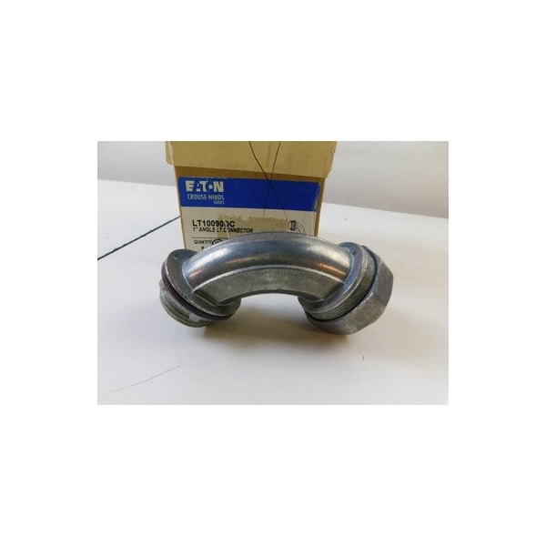 Eaton Conduit Fittings 90 Degree Corner Angle Bracket, 1'', Die-Cast Zinc, Non-Insulated Throat, 90D - LT10090DC