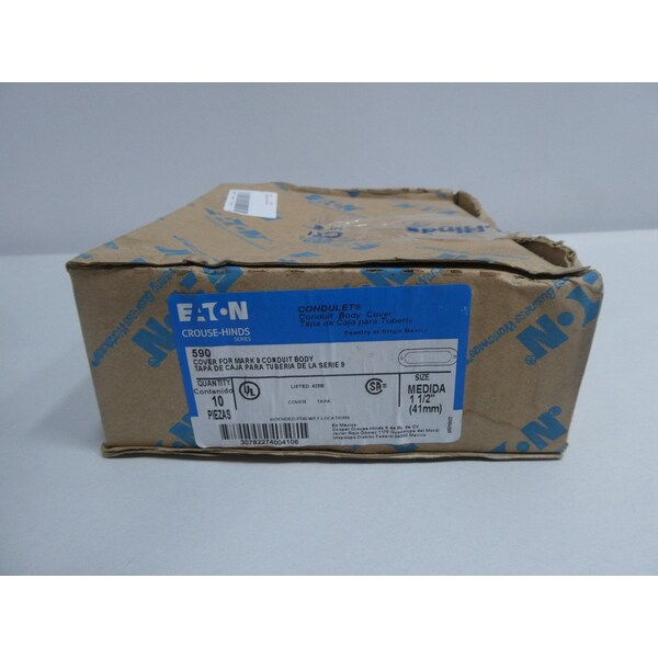 Crouse Hinds BODY COVER 1-1/2IN CONDUIT PARTS AND ACCESSORY, 10PK - 590