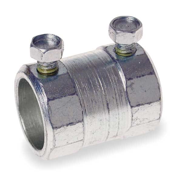 Zoro Select IMC Coupling, 1 in, Set Screw, Steel, PVC Coated - 3LP82