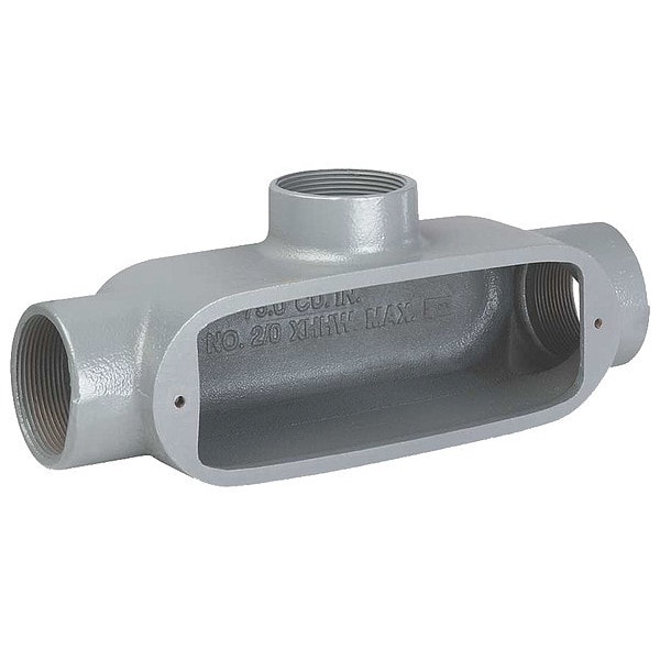 Hubbell Killark Conduit Outlet Body, Iron, 1-1/2 In. - OT-5M
