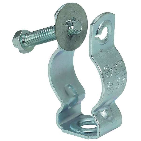 Eaton B-Line Clamp, Conduit; EMT; Pipe; Strut Use, 3/4", Steel, Zinc Plated - BL1410