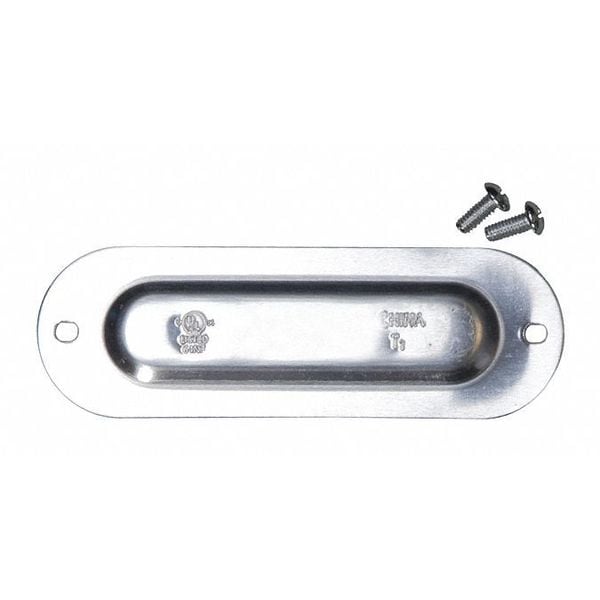 Raco Conduit Body Cover, Screw In, 3/4 in Size, NEMA 3R, 1-9/16 in W, 4-11/16 in L, Aluminum - CSC075