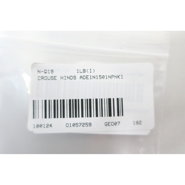 Crouse Hinds Conduit Fitting Locknut, Brass, Nickel Plated - ADE1N1501NPNK1