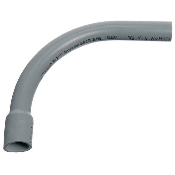 Carlon Conduit Fitting 40 Deg Elbow, 2 in, PVC, Gray - UA9DJB-UPC