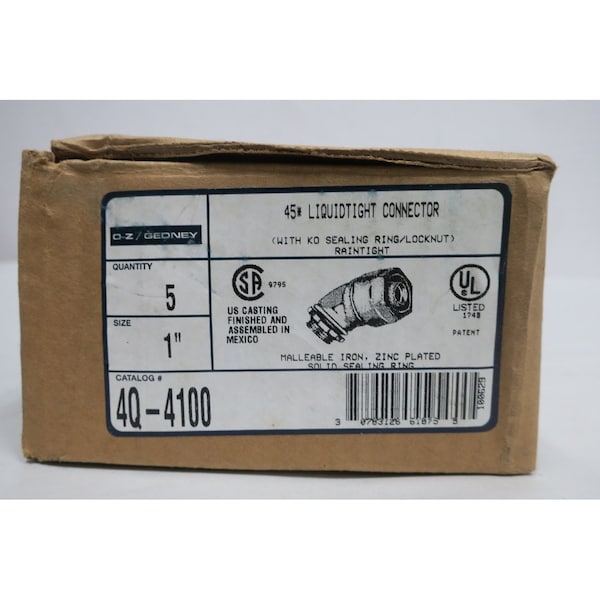 O-Z/Gedney Liquid-Tight Liquid-Tight, Iron - 4Q-4100