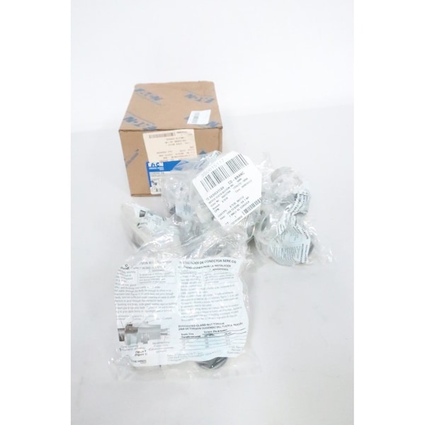 Crouse Hinds Box Of 10 Straight Body Male Cord/Cable 1in Conduit Fitting - CGB395 SA