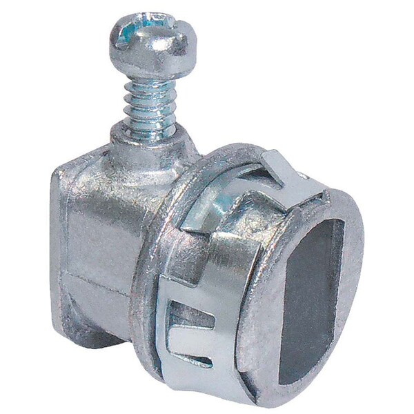 Sigma Engineered Solutions Sigma Engineered Solutions Snap Lock 3/8 in. D Die-Cast Zinc Flex Connector For AC and MC 25 pk - C-560