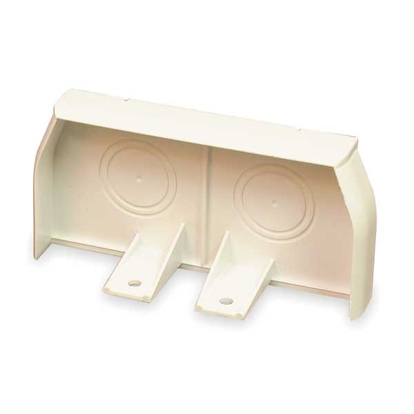 Legrand End Cap, CableSmart 40N2 Series, 1 Channel, 4 in W, 2 in H, 0.6875 in L, White - 40N2F20WH