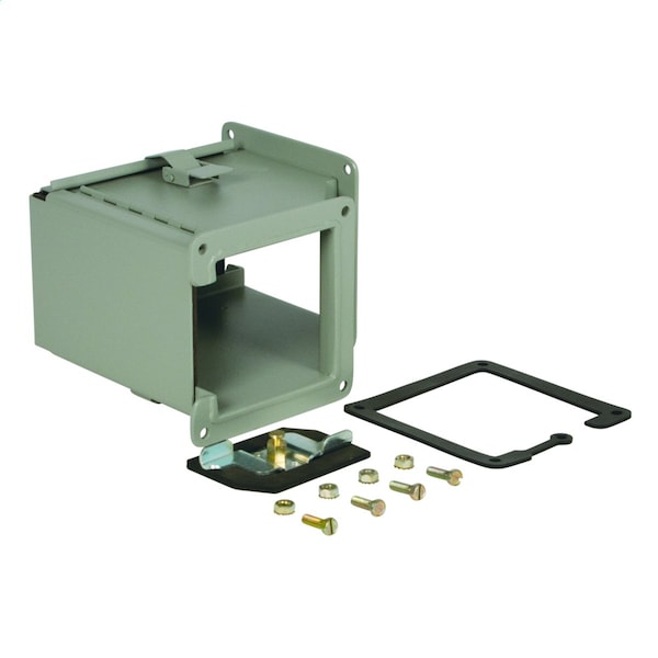 Wiegmann N1 LAY-IN 90 DEG OUTSIDE 6X6 CS, GRY, 1 Rating, Carbon Steel, Polyester Powder - LJWL906C