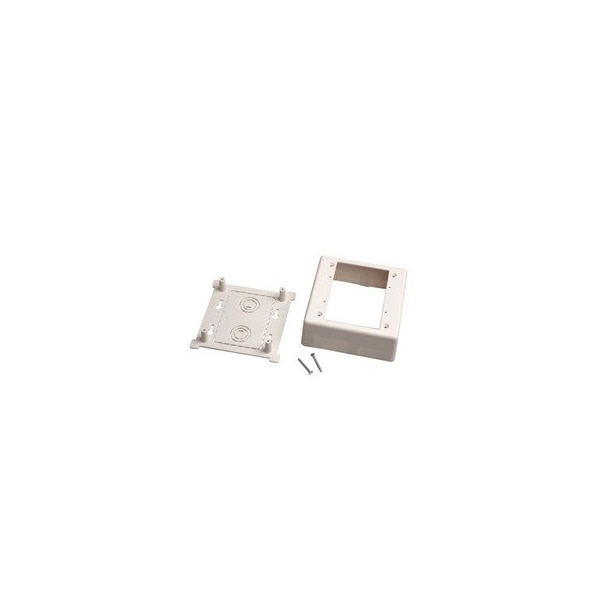 Swe-Tech 3C Dual Gang Surface Mount Box for Raceways, low voltage, White - FWT31R5-200WH