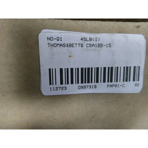 Abb Metallic Conduit, Steel, Unfinished, Black - CSA125-15