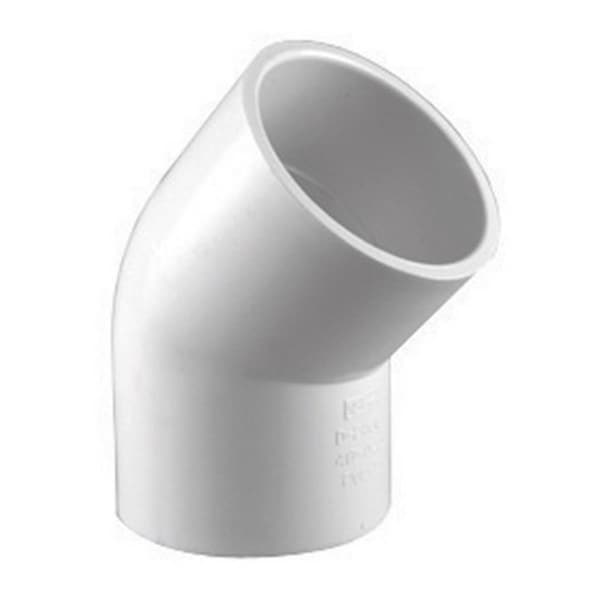 Charlotte Pipe And Foundry PVC 02309 1600 2 in 45 Degree PVC Elbow - 43133