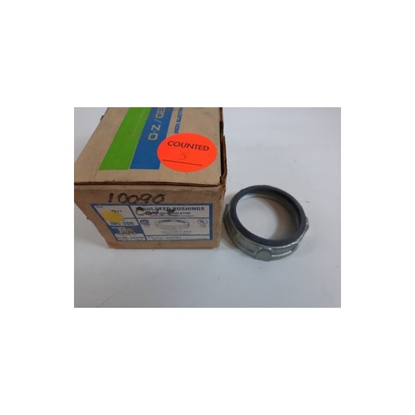 O-Z/Gedney Bushings/Knockout Seals/Locknuts, 3'', Zinc Electroplated Malleable Iron, Thermoplastic Insulated T - IBC-300