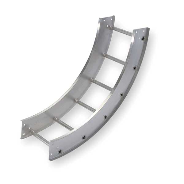 Cope 90 Degree Inside Vertical Elbow, 100 lb, 75 lb Capacity, Aluminum, Unfinished - 248-129I-24