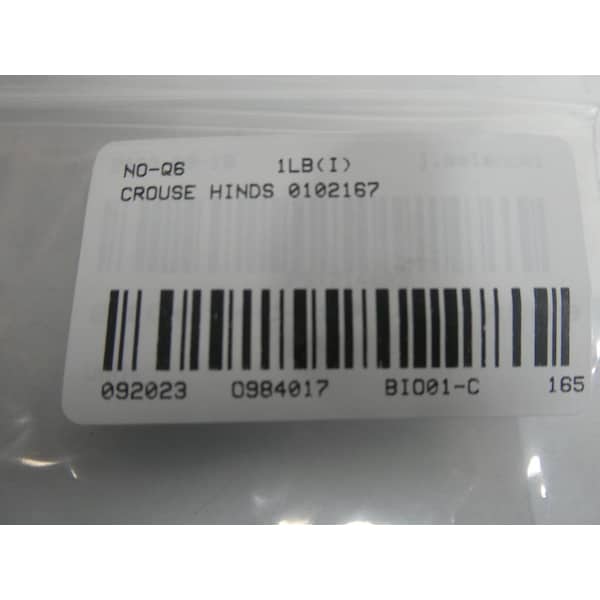 Crouse Hinds 0102167 CONDUIT CLAMP CONDUIT PARTS AND ACCESSORY - 102167
