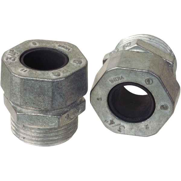 Halex 1/2 In. Gland Cord/Flexible Conduit Connector, 2PK - 21691