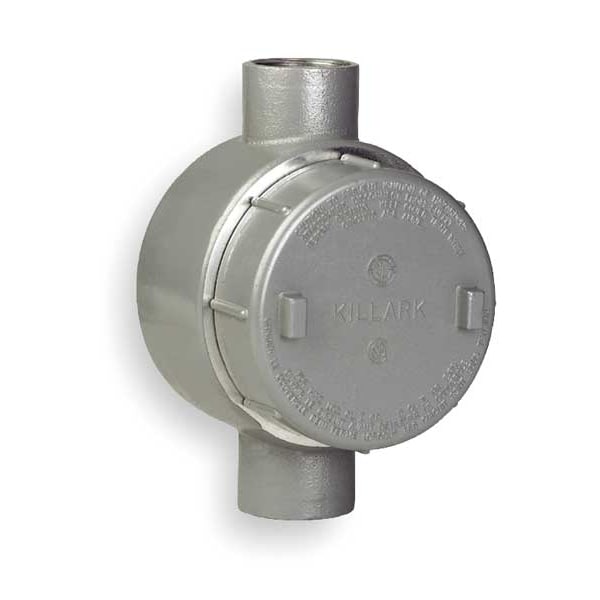 Hubbell Killark Conduit Outlet Body, Iron, 2 In. - GEJCT-6M