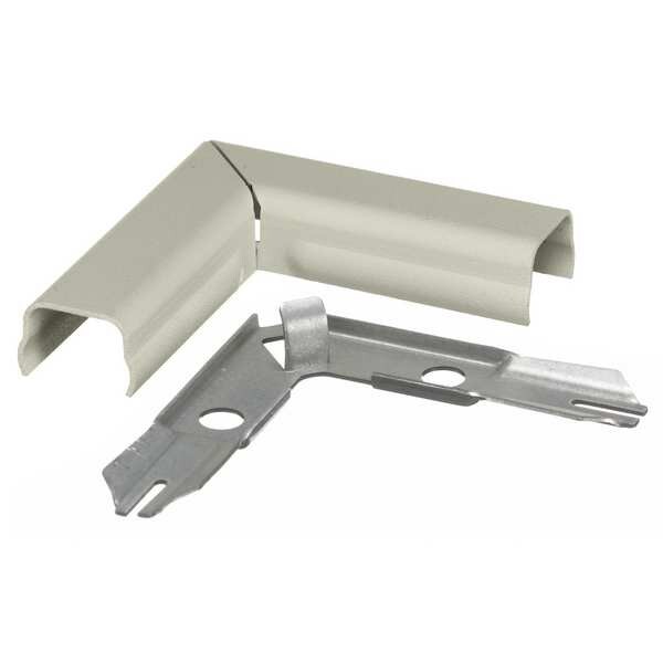 Hubbell Wiring Device-Kellems Flat Elbow, 90 deg., Ivory, Steel, Elbows - HBL511IV