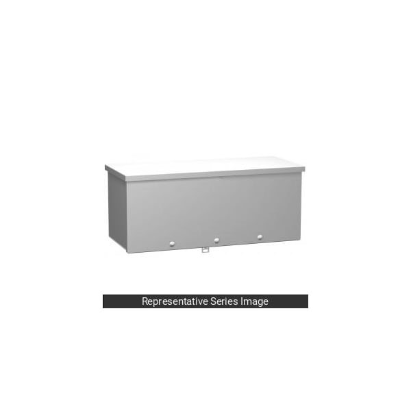 Hammond Type 3R Wiring Trough, 4x4x60, Steel/Gray - C3RWT460