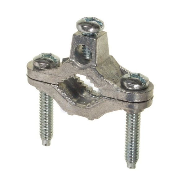 American Imaginations 0.01 in. Silver Zinc Ground Clamp - AI-36535