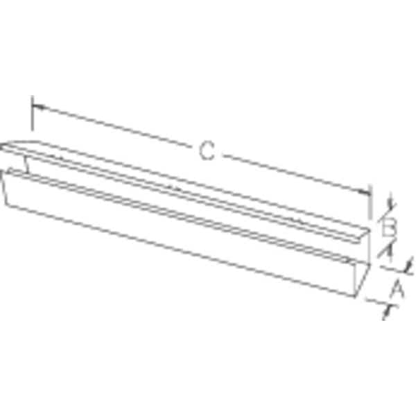 Nvent Hoffman Straight Section Wireway, 1 Rating, Steel, Powder Coated - F66G48