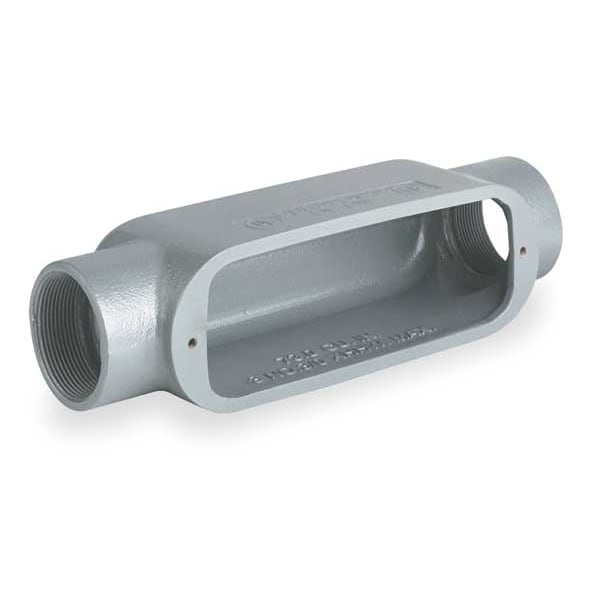 Hubbell Killark Conduit Outlet Body, Iron, 1-1/2 In. - OC-5M