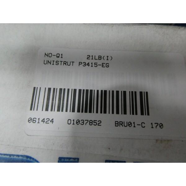 Unistrut BOX OF 50 STAND OFF PIPE CLAMP 1-1/2IN CONDUIT FITTING, 50PK - P3415-EG