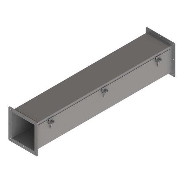 Nvent Hoffman Straight Section Wireway, 12 Rating, Steel, Powder Coated - F66W36