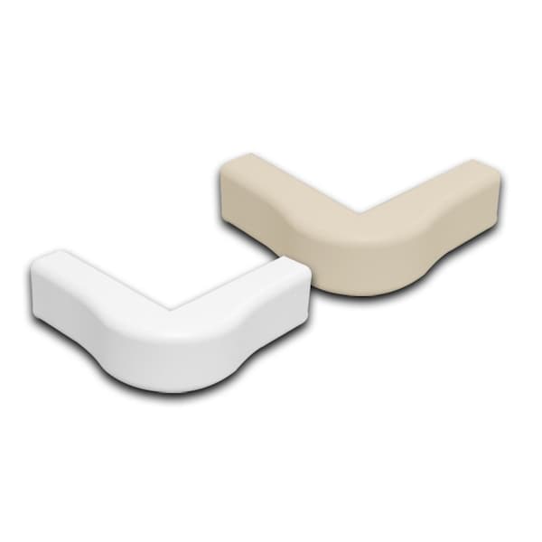 Quest Technology International Outside Corner Raceway Accessory - 1/2'', Beige, 12 Pk - FOC-51424