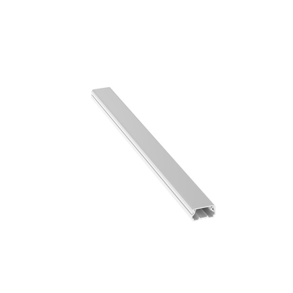 Panduit Cover Plate Raceway, LDPH Series, 1 Channel, 1 in W, 0.55 in H, 8 ft L, White, 8 PK - LDPH5WH8-A