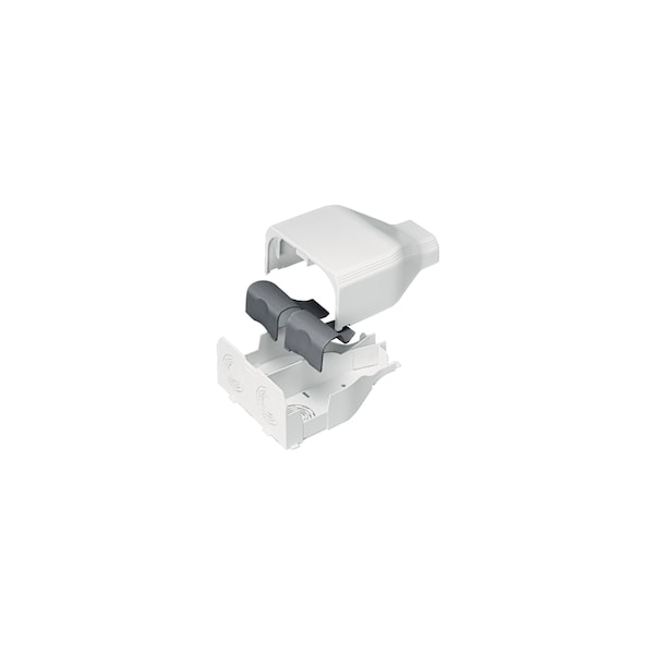 Panduit RACEWAY NONMETALLIC T-45, ENTRANCE END FITTING, OFF WHITE ROHS - T45EEIW